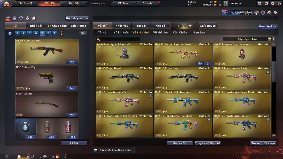 shop acc cf uy tin gia re